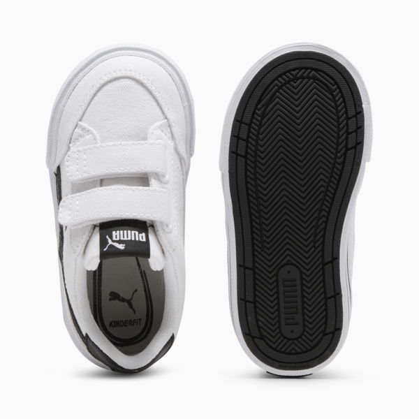 Tenis Court Classic Vulc Formstrip para bebés, PUMA White-PUMA Black, large-MEX