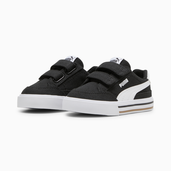 Tenis Court Classic Vulc Formstrip para bebés, PUMA Black-PUMA White, large-MEX