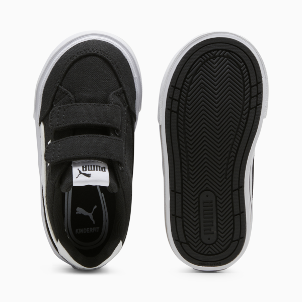 Tenis Court Classic Vulc Formstrip para bebés, PUMA Black-PUMA White, large-MEX