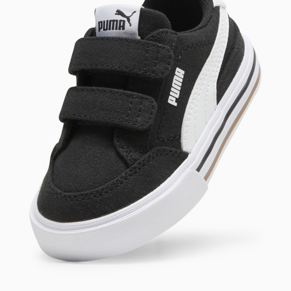 Tenis Court Classic Vulc Formstrip para bebés, PUMA Black-PUMA White, large-MEX