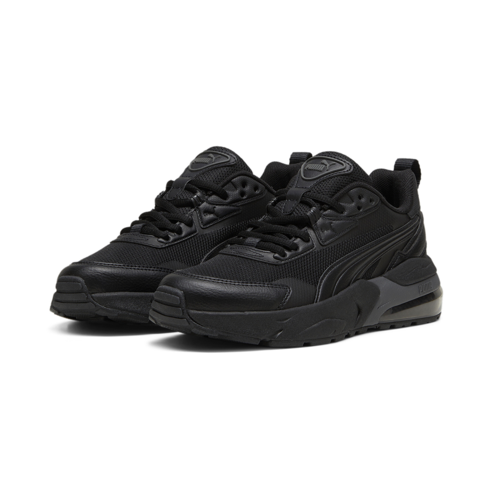 Puma Vis2k Youth Sneakers, Black, Size 39, Shoes