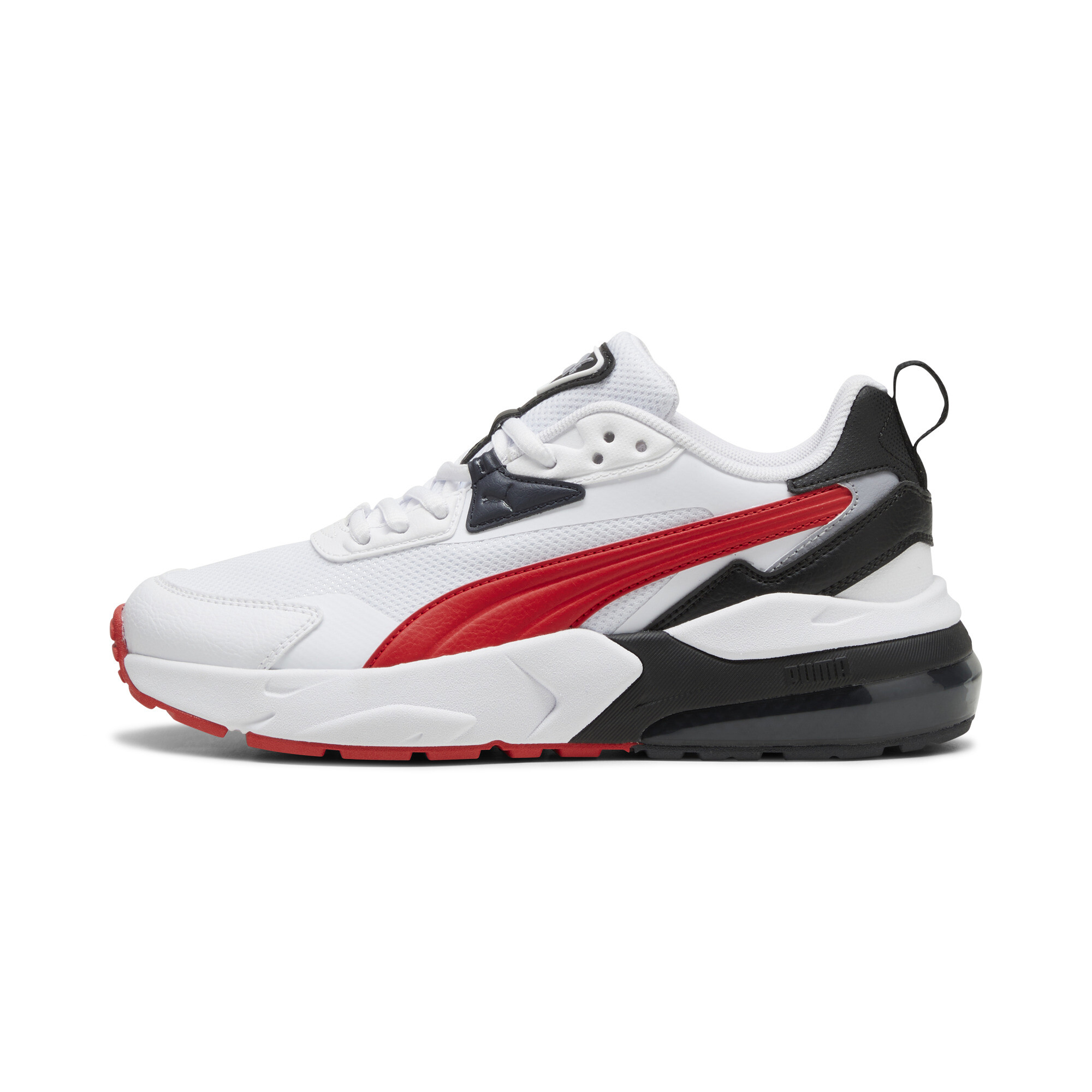 Puma Vis2k Sneakers Teenager Schuhe Für Für Kinder | Mit Plain | White/Red/Black | Größe: 38