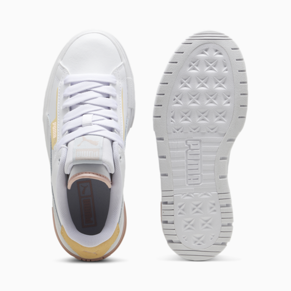 Mayze Crashed Youth Sneakers, PUMA White-Dewdrop, large-ZAF