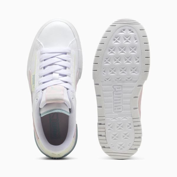 Mayze Crashed Youth Sneakers, PUMA White-Whisp Of Pink, large-ZAF