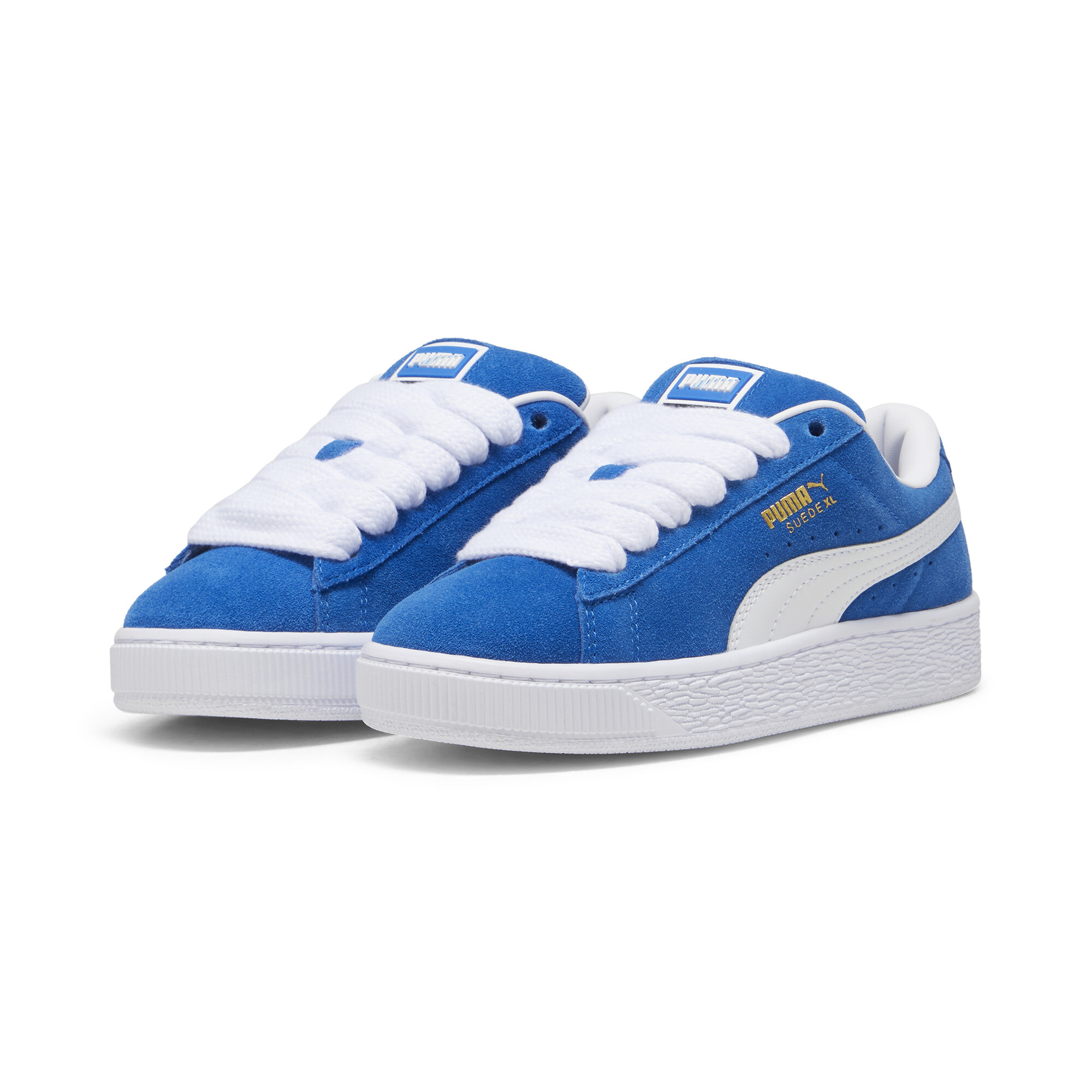 Puma Suede XL Youth Sneakers, Blue, Size 35.5, Shoes