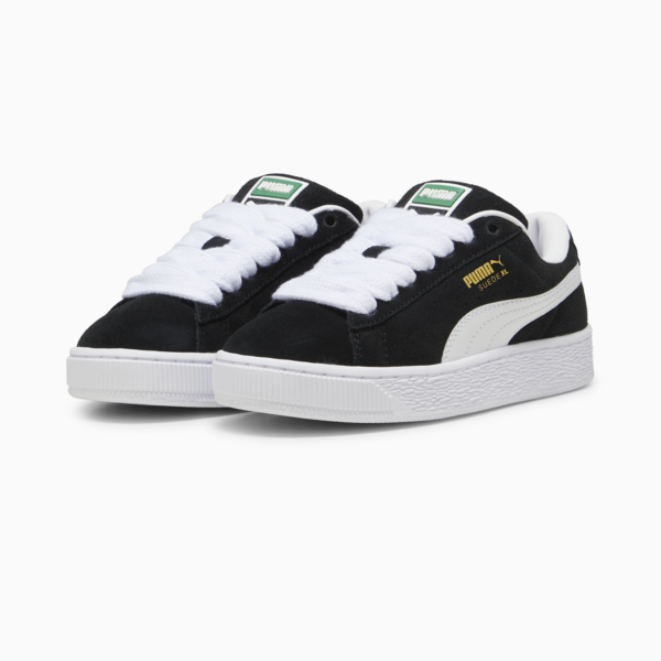 Tenis juvenil Suede XL, PUMA Black-PUMA White, large-MEX