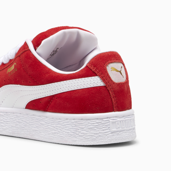 Suede XL Youth Sneakers, For All Time Red-PUMA White, large-MEX