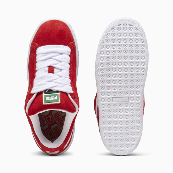 Suede XL Youth Sneakers, For All Time Red-PUMA White, large-MEX