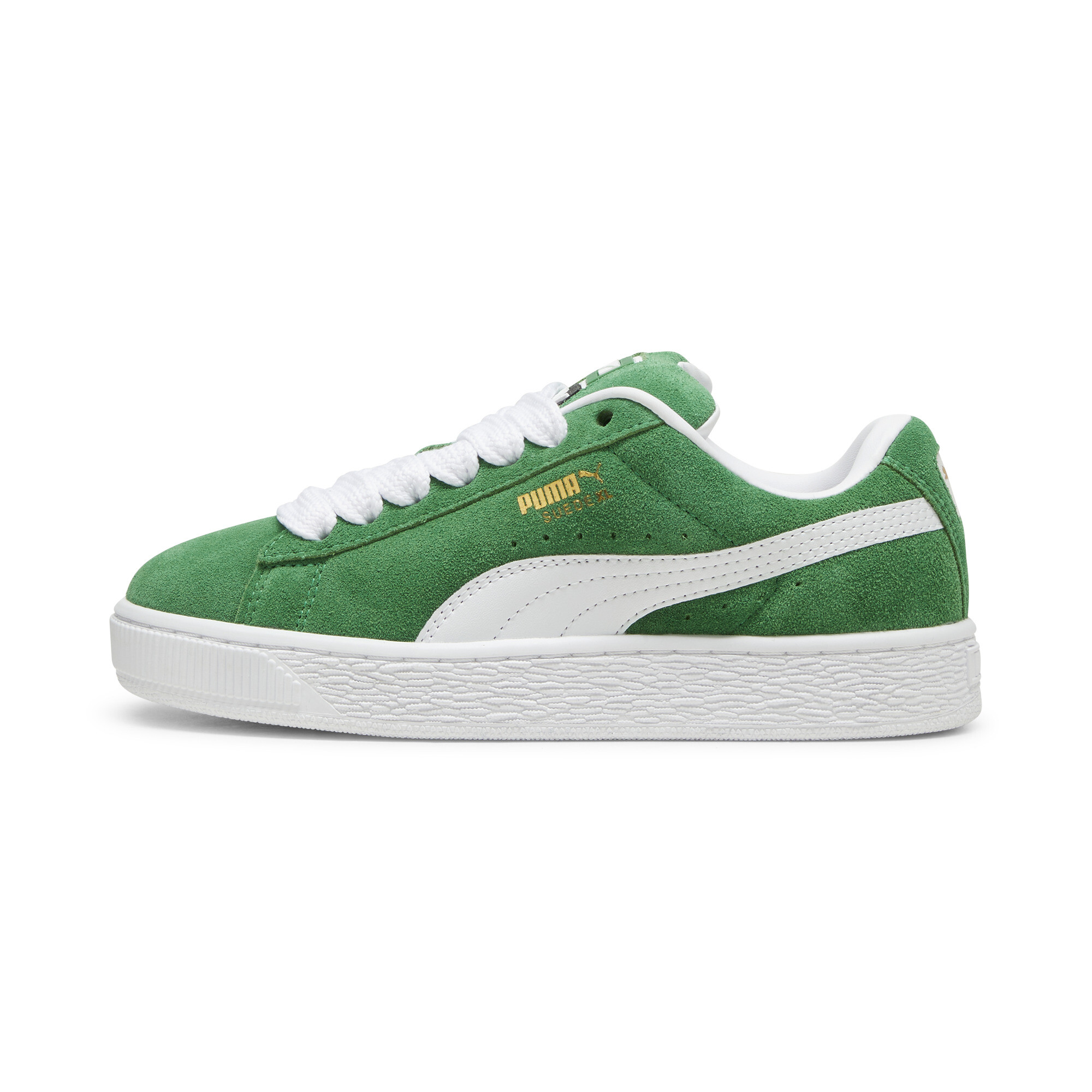 Puma Suede XL Youth Sneakers, Green, Size 35.5, Shoes