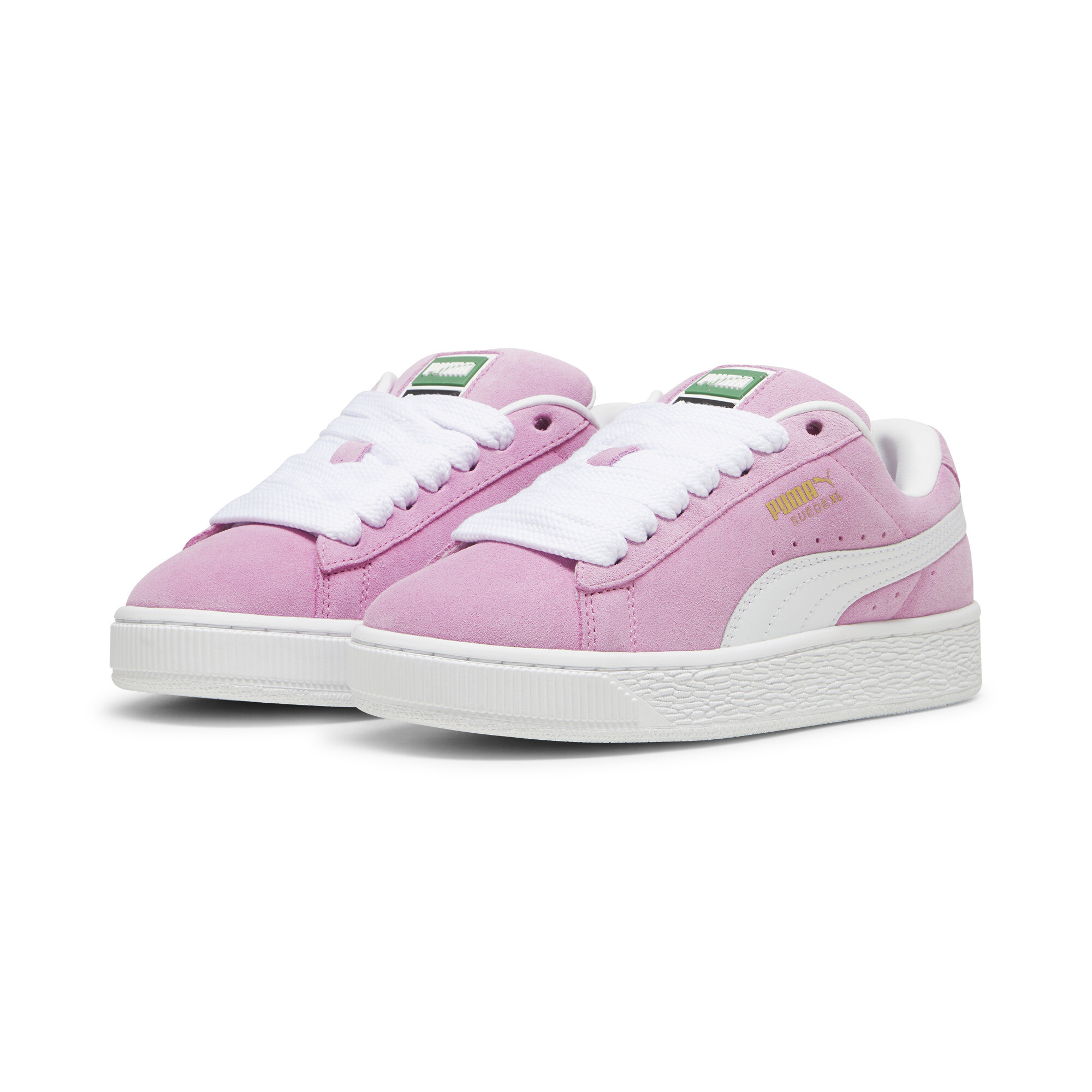 Puma Suede XL Youth Sneakers, Pink, Size 35.5, Shoes