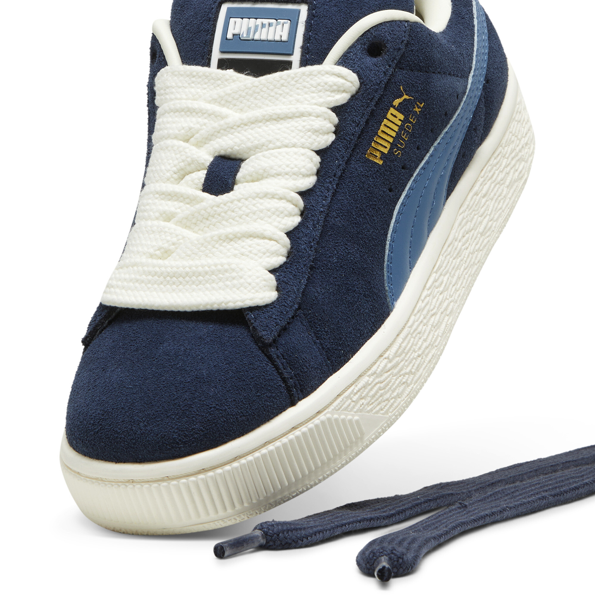 Puma Suede XL Youth Sneakers, Blue, Size 37.5, Shoes