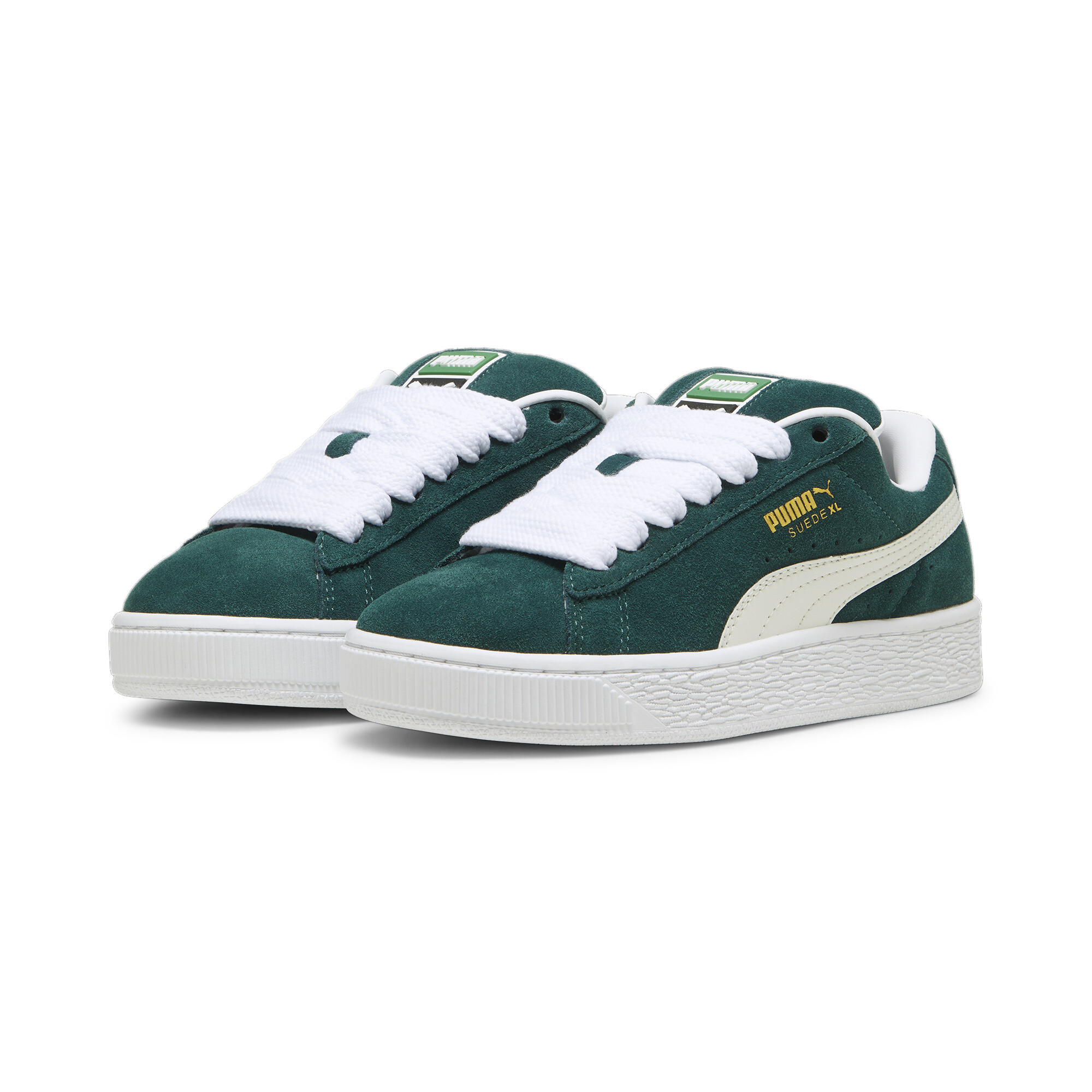 Tenis juvenil Suede XL en Talla 24.5 en Verde | PUMA