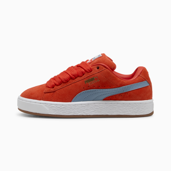 Suede XL Youth Sneakers, Fierce Red-Cool Blue, large-ZAF