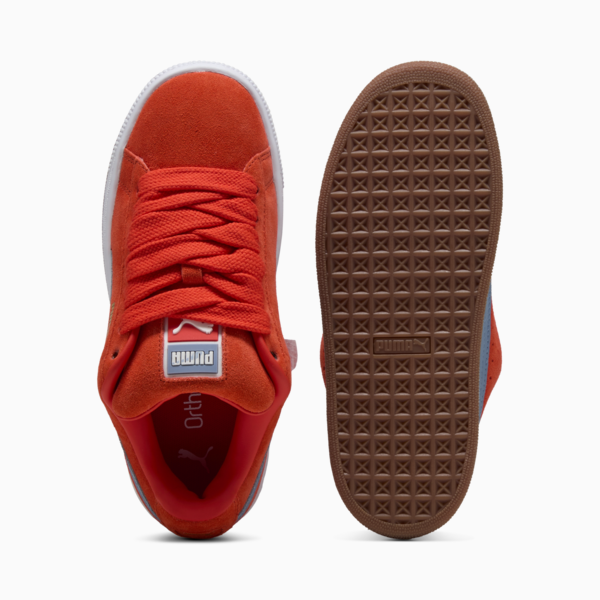 Suede XL Youth Sneakers, Fierce Red-Cool Blue, large-ZAF