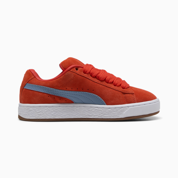 Suede XL Youth Sneakers, Fierce Red-Cool Blue, large-ZAF
