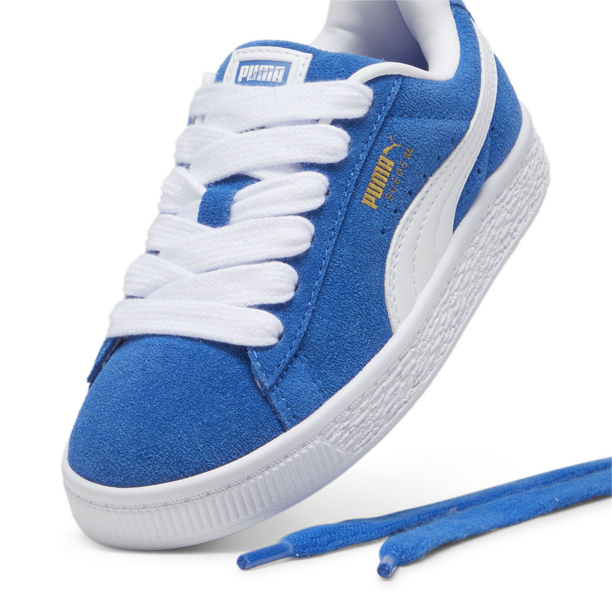 Puma Suede XL Kids' Sneakers, Blue, Size 33, Shoes