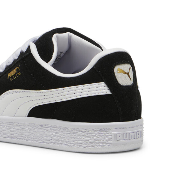 Suede XL Kids' Sneakers, PUMA Black-PUMA White, large-ZAF