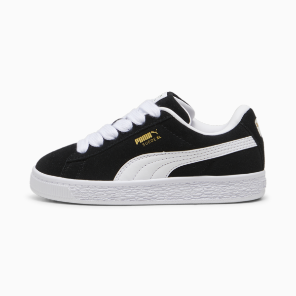 Zapatillas Suede XL para niños, PUMA Black-PUMA White, large-ARG