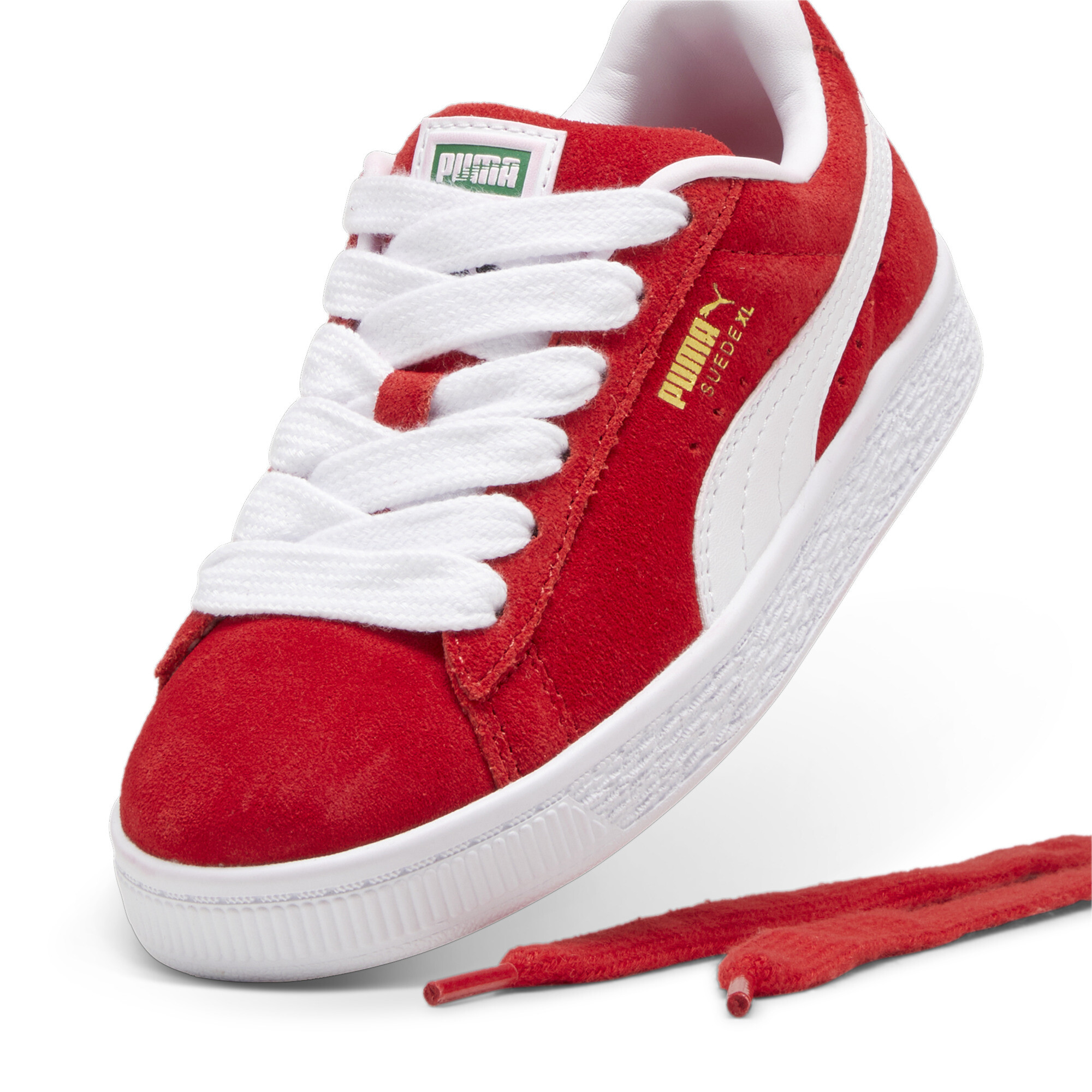 Puma Suede XL Kids' Sneakers, Red, Size 33, Shoes