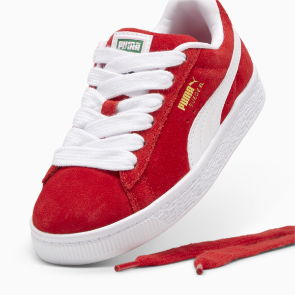 Suede XL Kids' Sneakers, For All Time Red-PUMA White, large-MEX