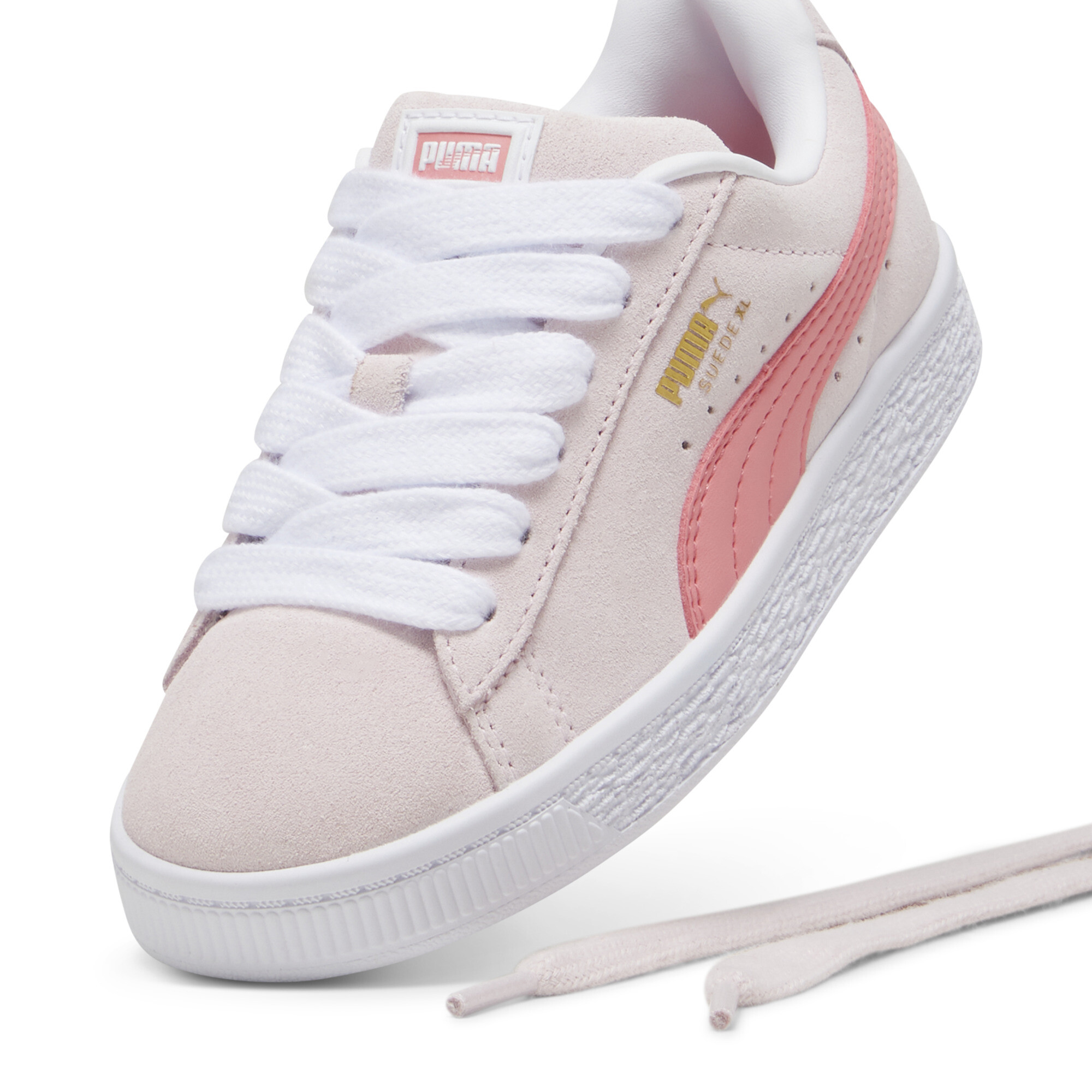 Puma Suede XL Kids' Sneakers, Pink, Size 33, Shoes