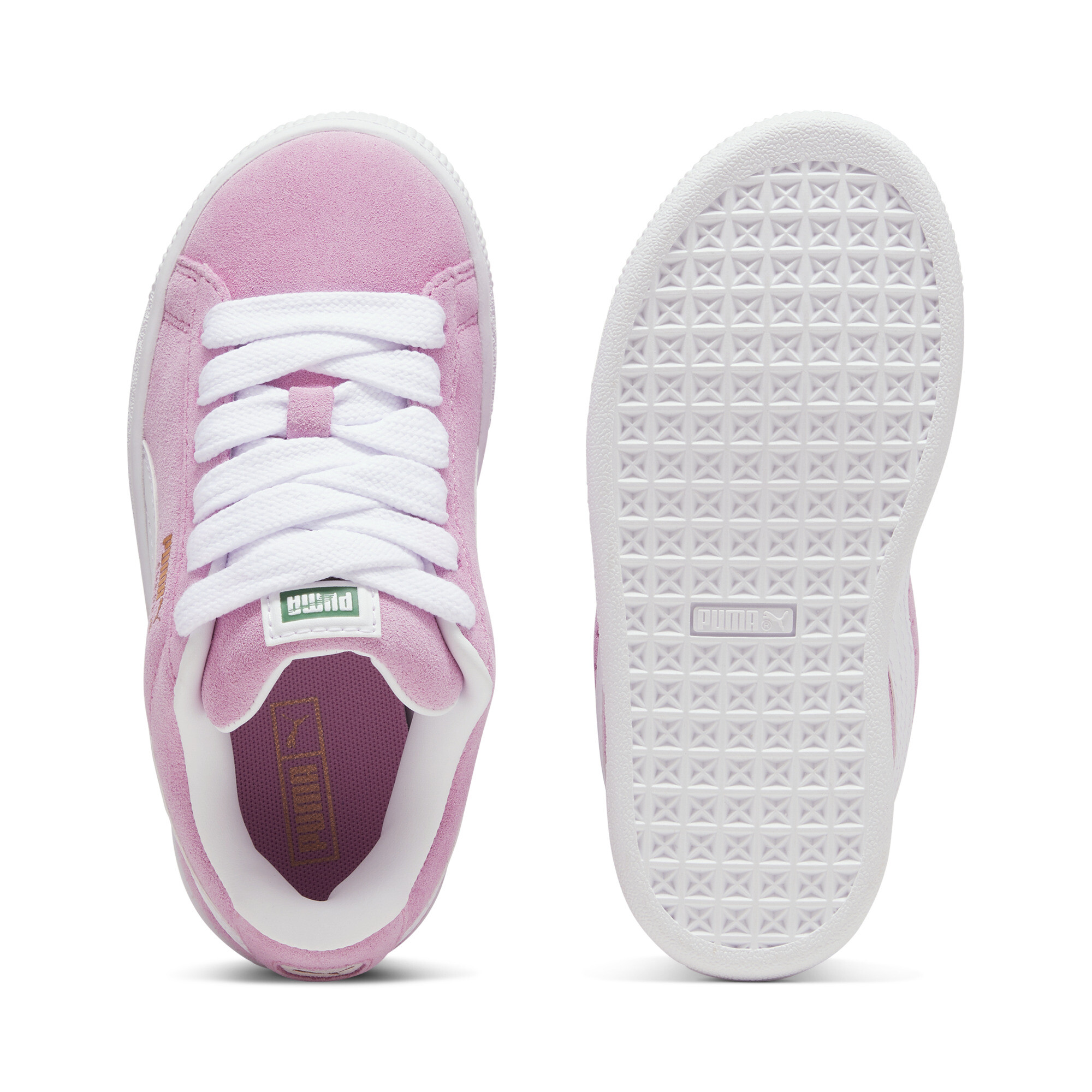 Puma Suede XL Kids' Sneakers, Pink, Size 35, Shoes