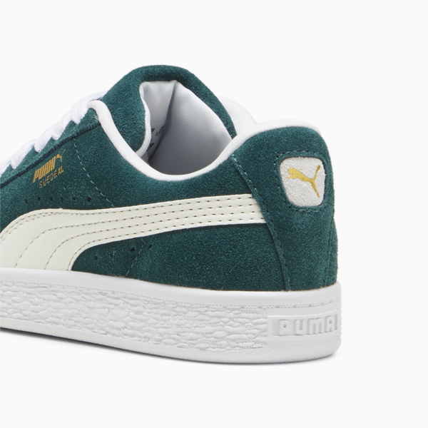 Suede XL Kids' Sneakers, Dark Myrtle-Warm White, large-MEX