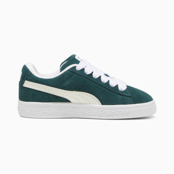 Suede XL Kids' Sneakers, Dark Myrtle-Warm White, large-MEX