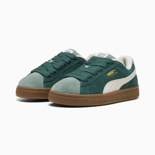Zapatillas Suede XL para niños, Dark Myrtle-Vapor Gray-Green Moon, large-ARG