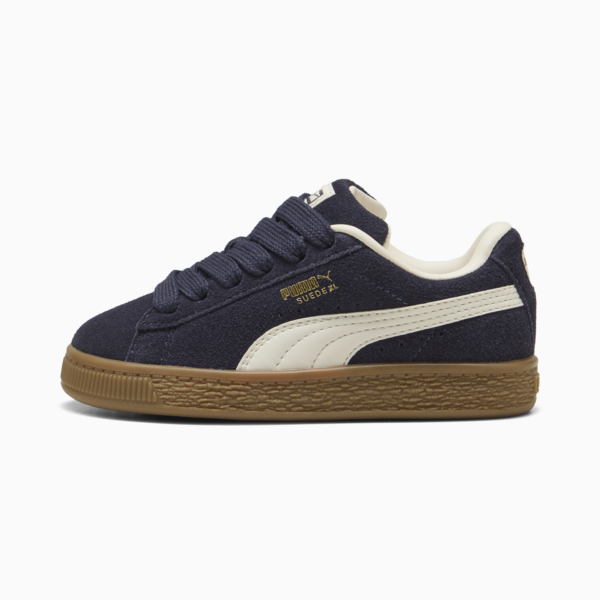 Zapatillas Suede XL para niños, New Navy-Frosted Ivory, large-ARG