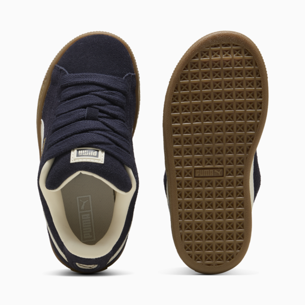 Zapatillas Suede XL para niños, New Navy-Frosted Ivory, large-ARG
