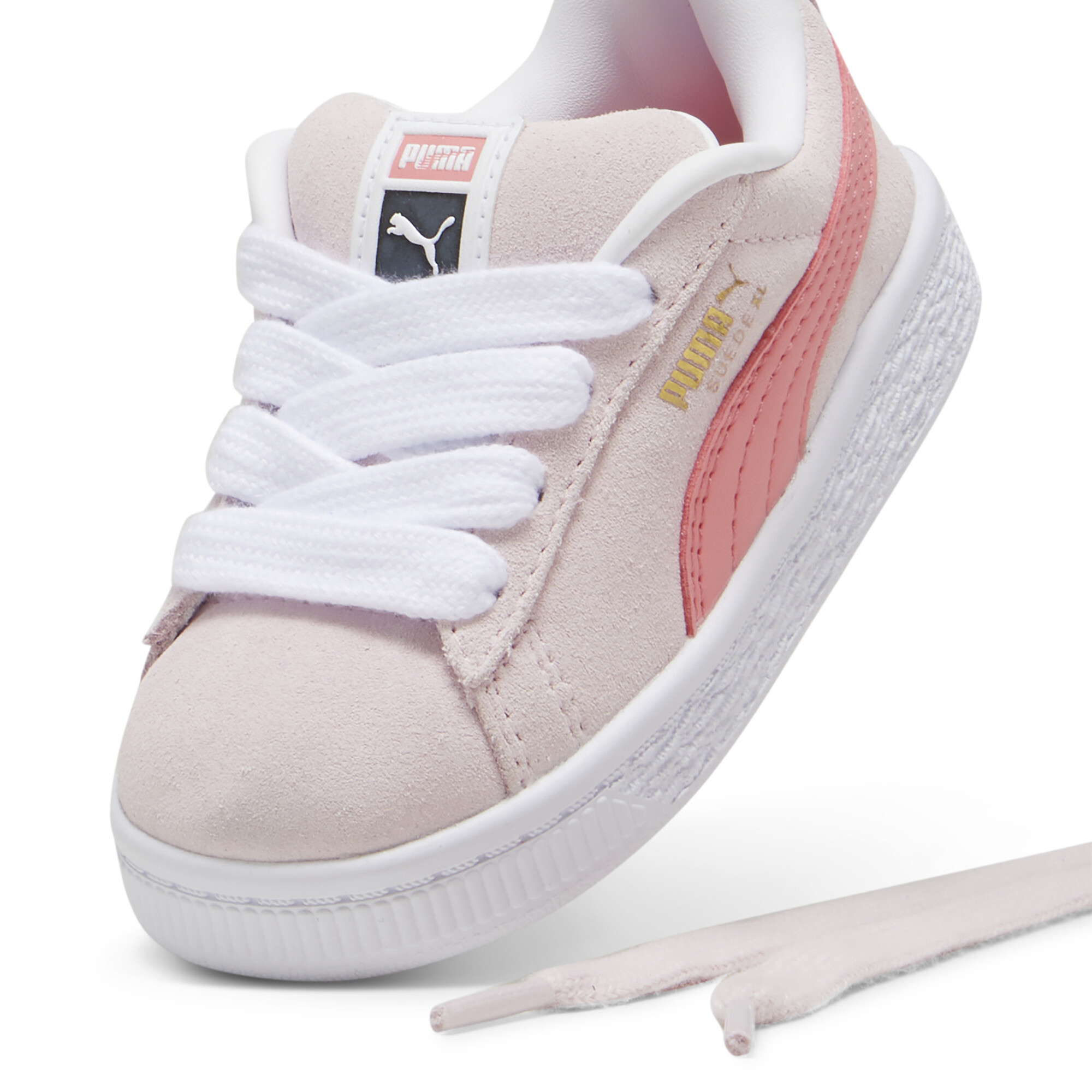 PUMA SuÃ¨de XL sneakers, Roze/Wit