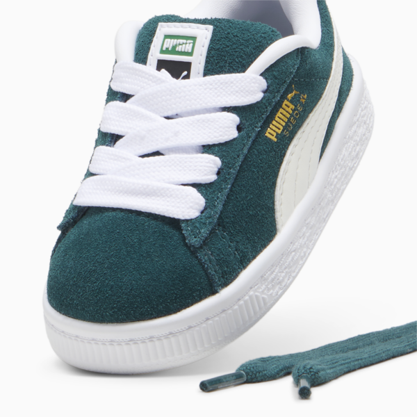 Suede XL Toddlers' Sneakers, Dark Myrtle-Warm White, large-MEX