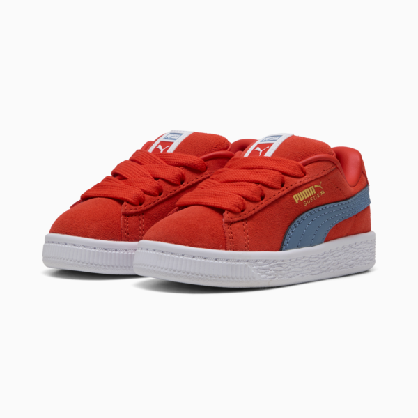 Suede XL Toddlers' Sneakers, Fierce Red-Cool Blue, large-ZAF