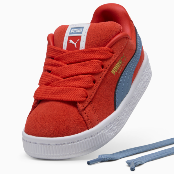 Suede XL Toddlers' Sneakers, Fierce Red-Cool Blue, large-ZAF