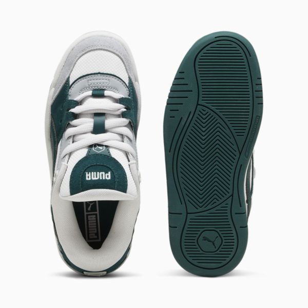 Puma-180 Youth Sneakers, Feather Gray-Dark Myrtle, large-MEX