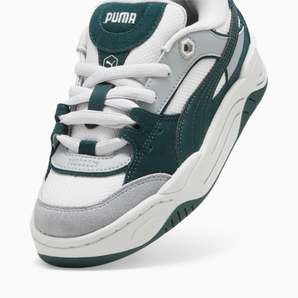 Puma-180 Youth Sneakers, Feather Gray-Dark Myrtle, large-MEX