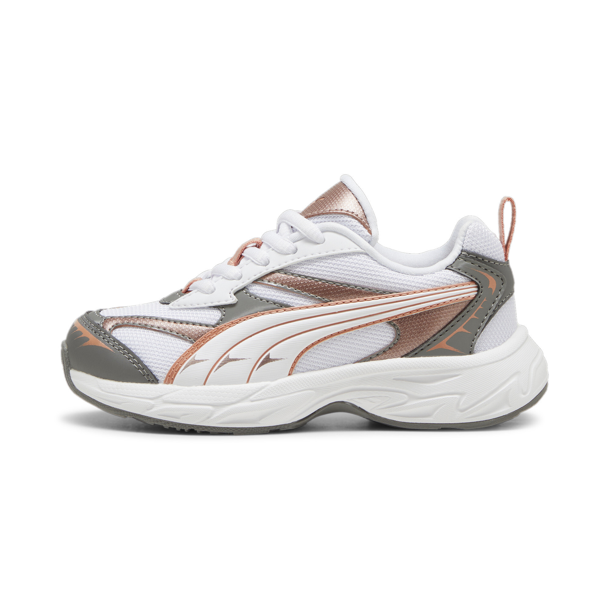 Puma Morphic Techie Sneakers Kinder Schuhe | White/Rose Gold | Größe: 32.5