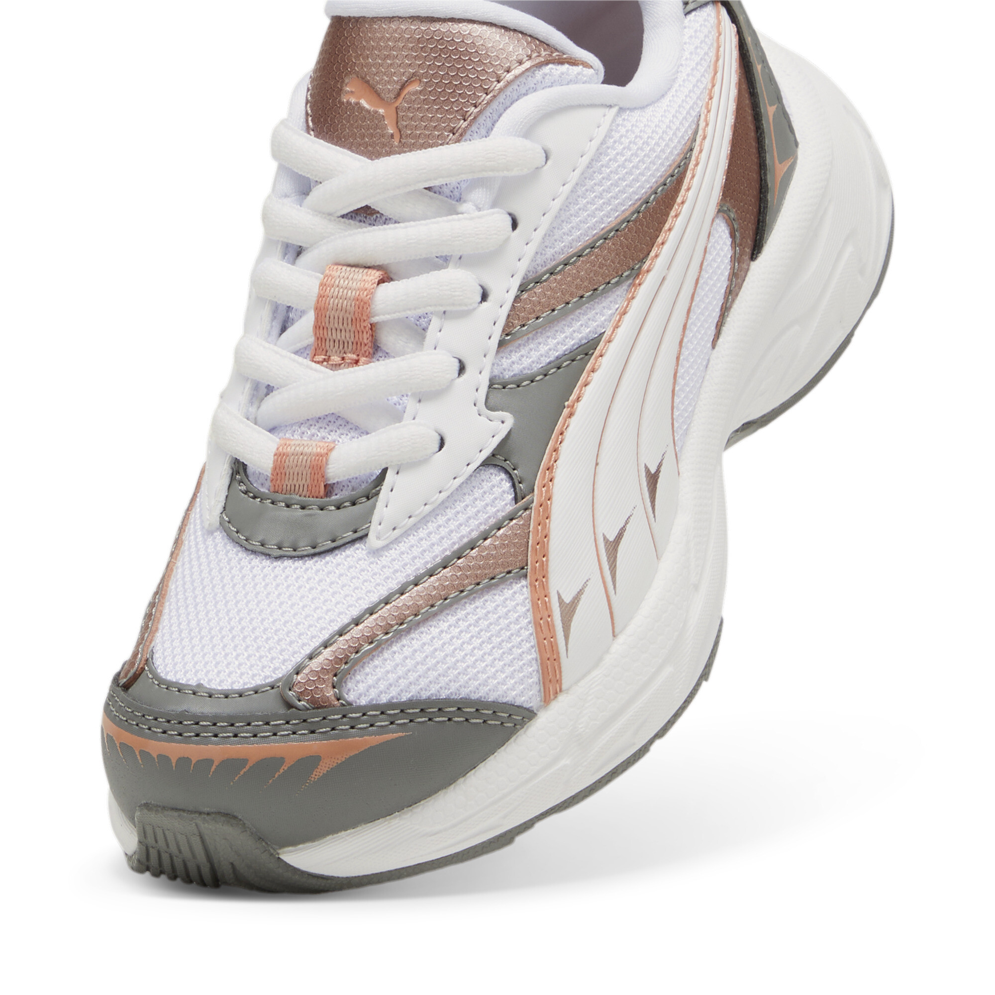 Puma Morphic Techie sneakers, Roze/Wit/Goud, Maat 28,5