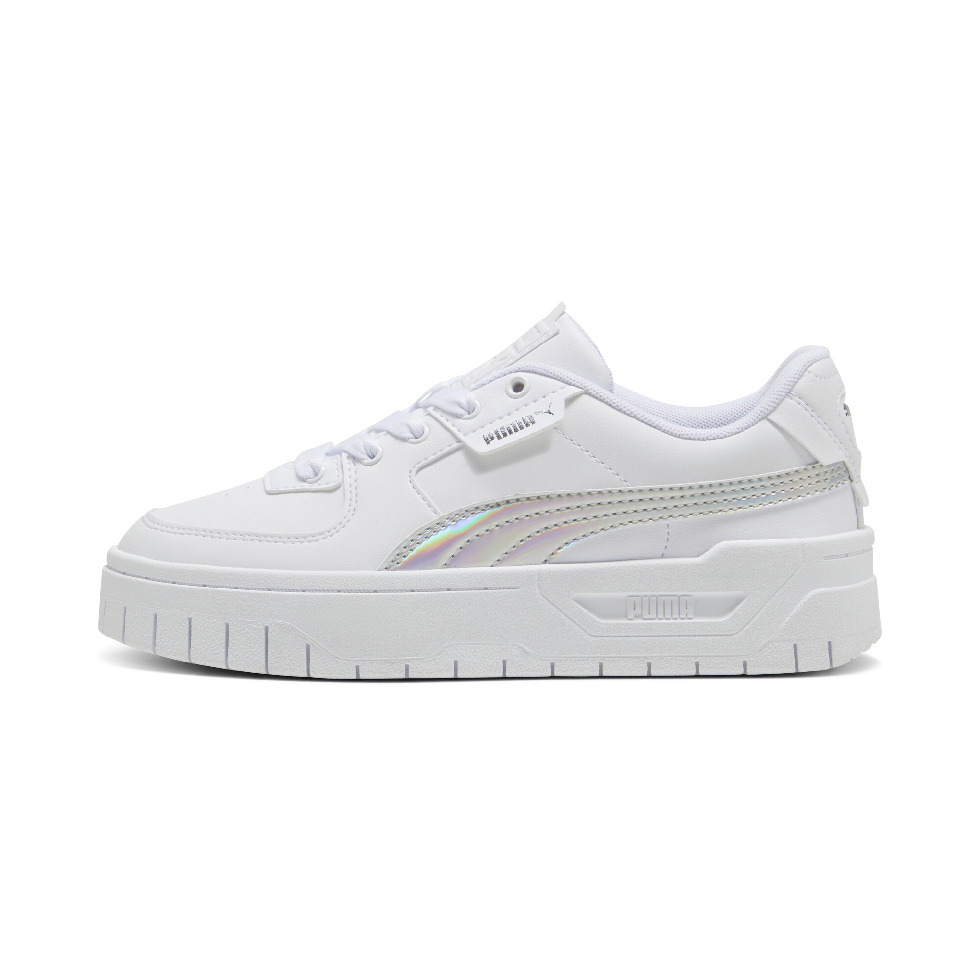 Thumbnail - Puma Cali Dream Iridescent Sneakers Teenager Schuhe Für Damen Für Kinder | White/Silver | Größe: 38.5