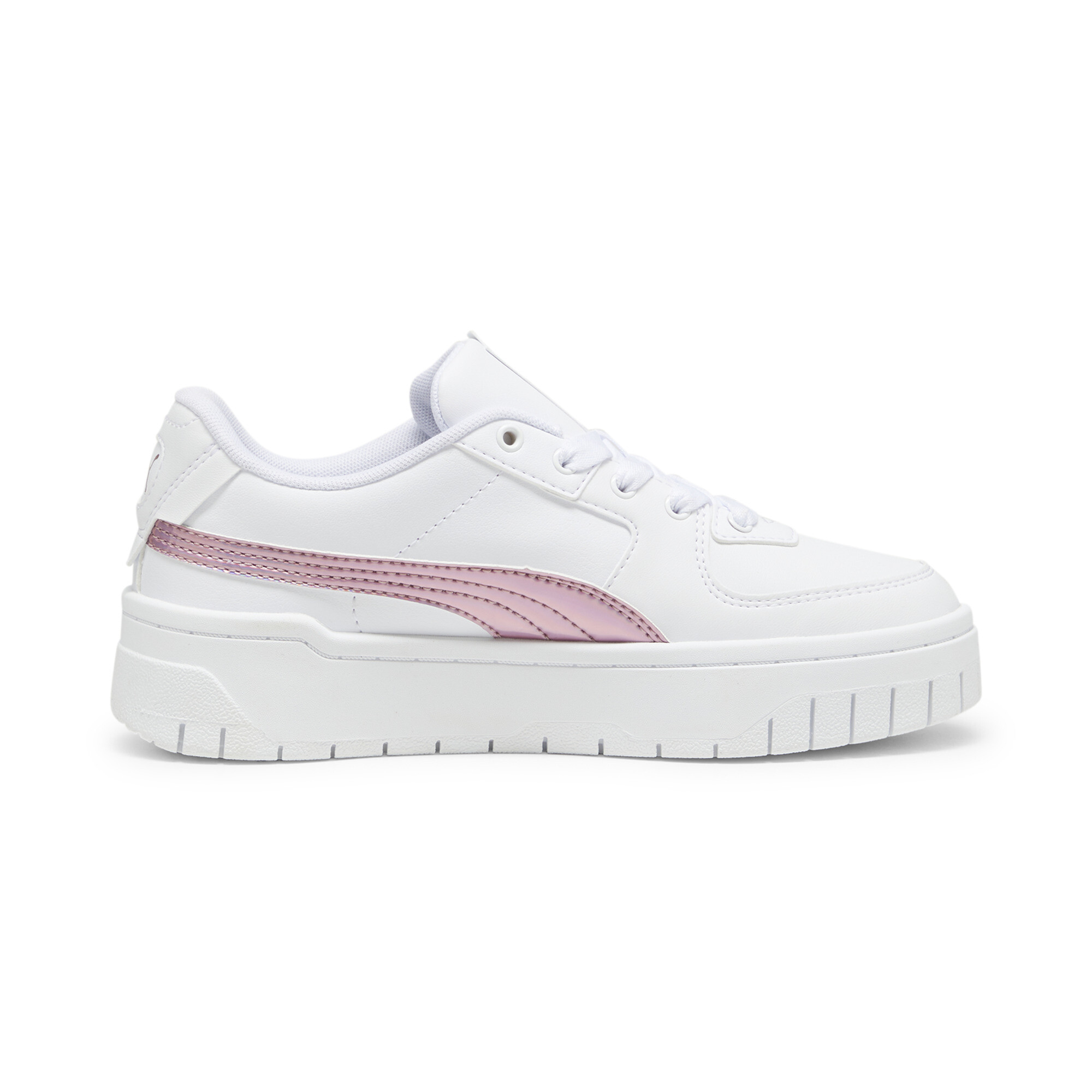 Women's Puma Cali Dream Iridescent Youth Sneakers, White, Size 35.5, Shoes