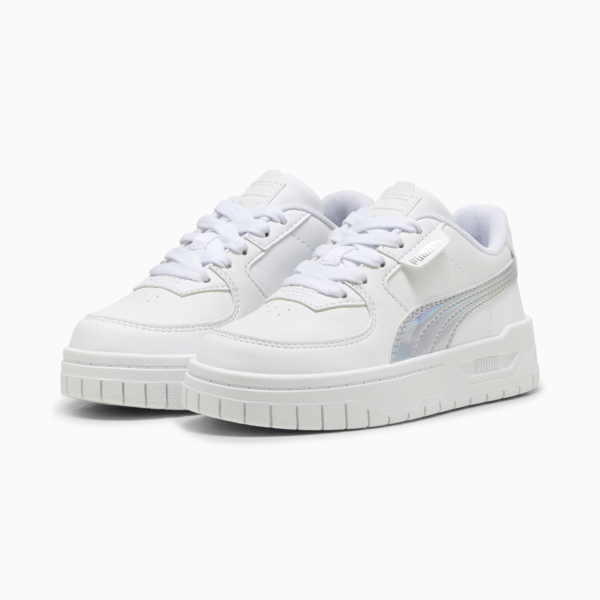 Zapatillas Cali Dream Iridescent para niñas, PUMA White-PUMA Silver, large-ARG