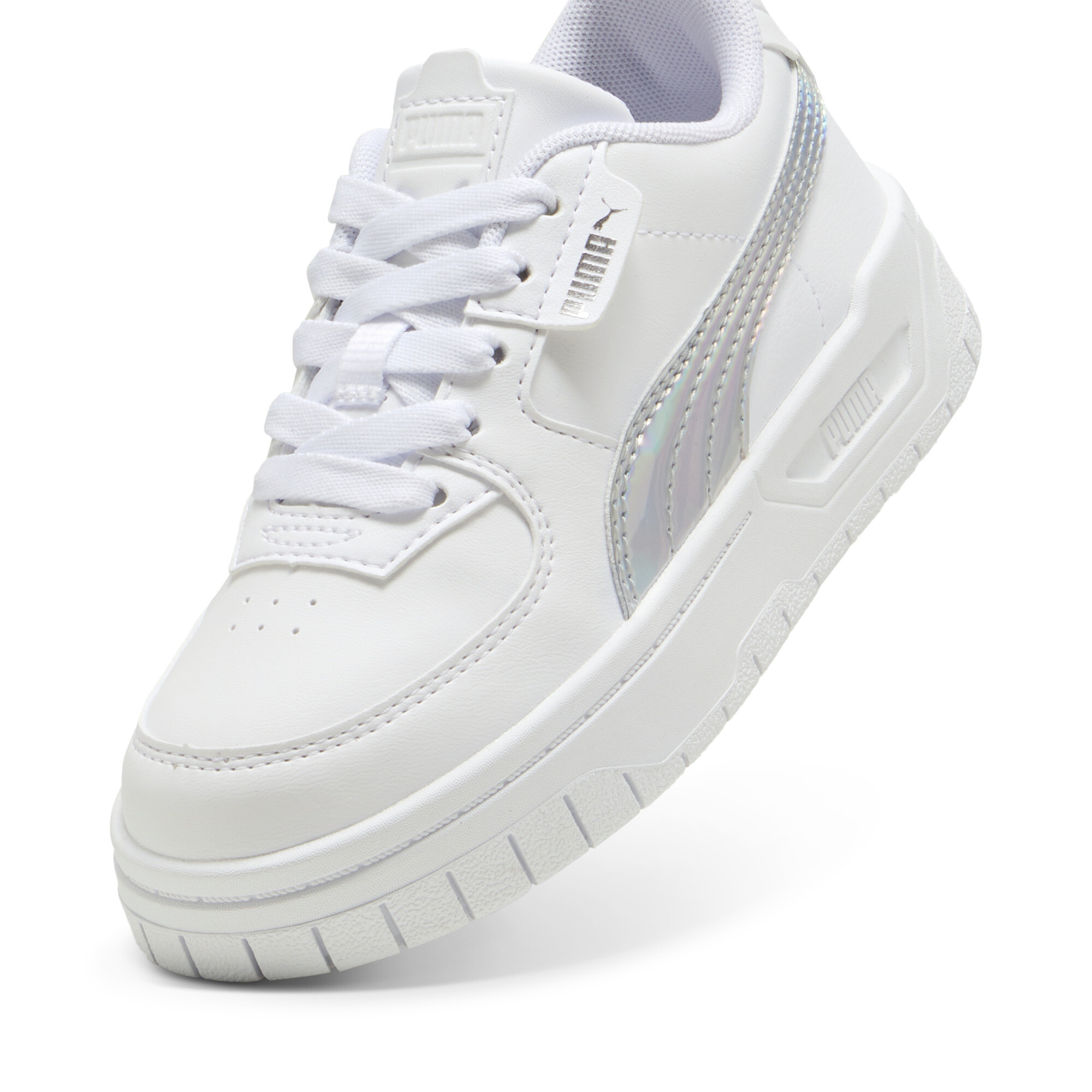 Cali Dream iriserende sneakers voor Dames, Wit/Zilver, Maat 32 | PUMA