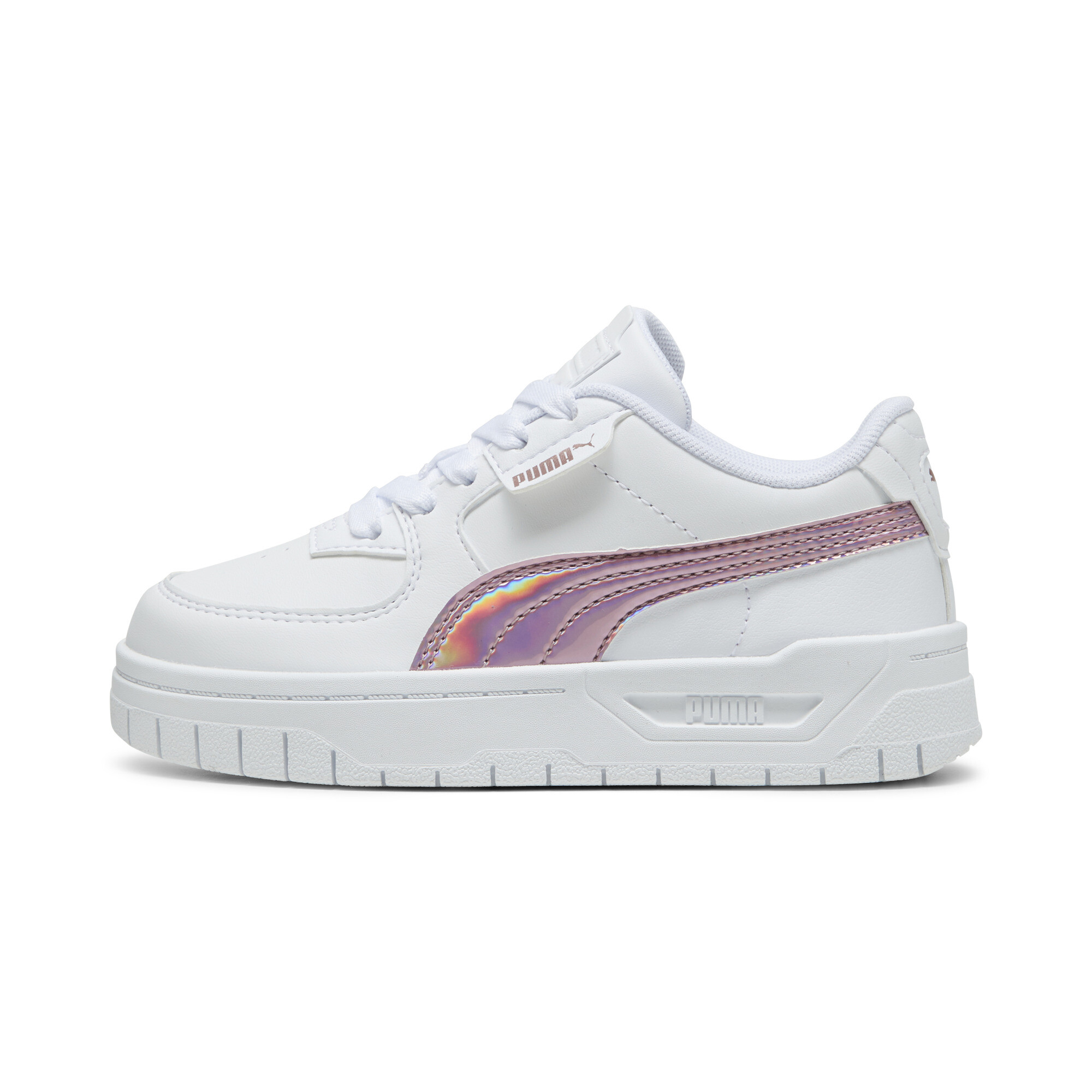 Thumbnail - Puma Cali Dream Iridescent Sneakers Kinder Schuhe | White/Rose Gold | Größe: 30