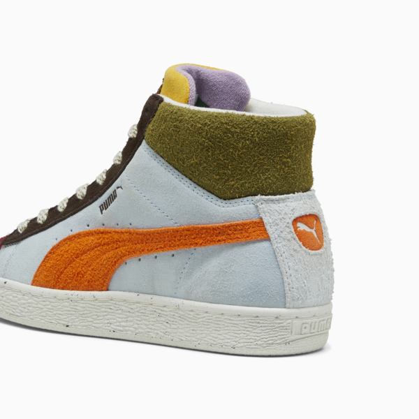 PUMA x lemlem Suede Women's Sneakers, Icy Blue-Cayenne Pepper, large-ZAF