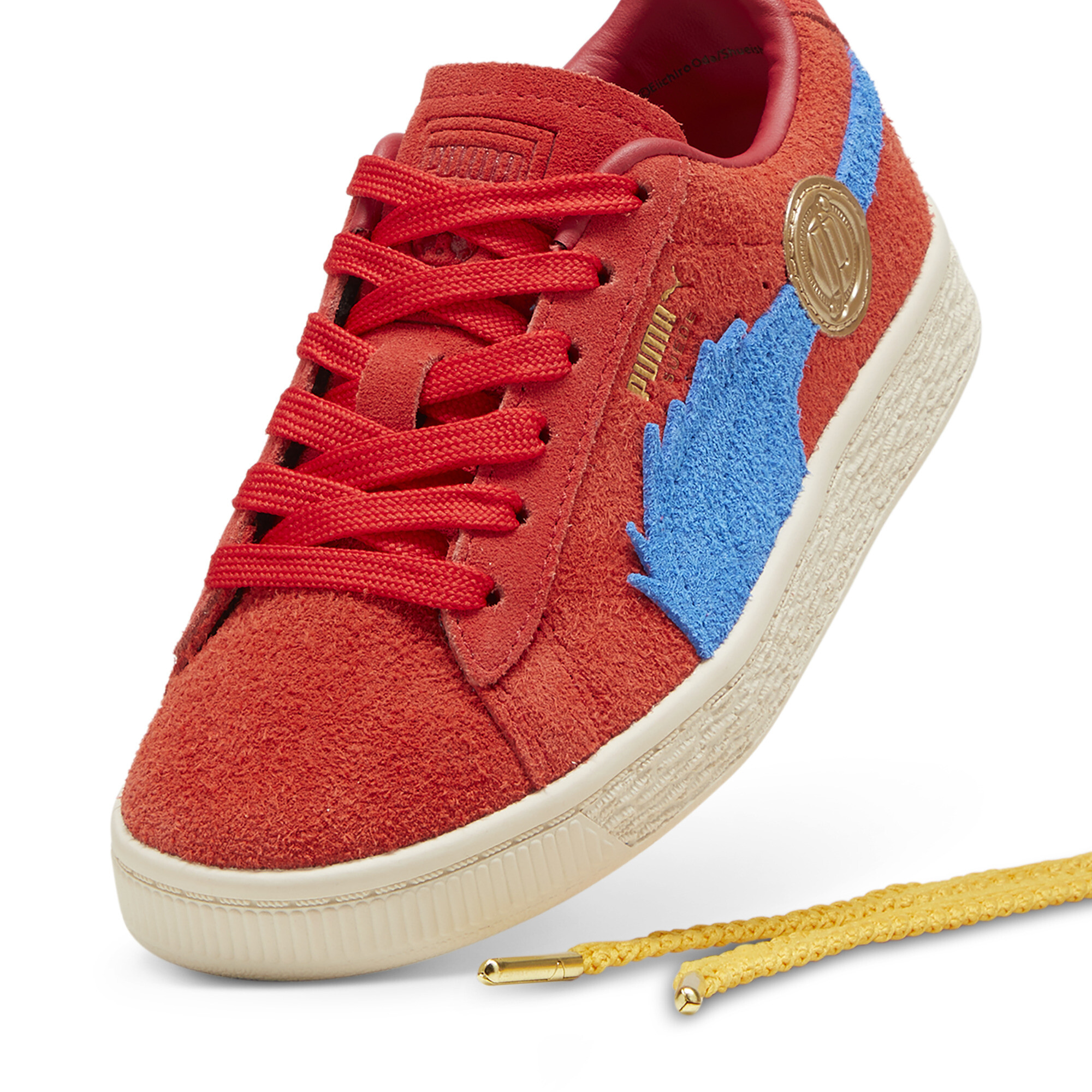 PUMA X ONE PIECE Suede Buggy The Genius Jester Sneakers Kids In Red, Size EU 28.5