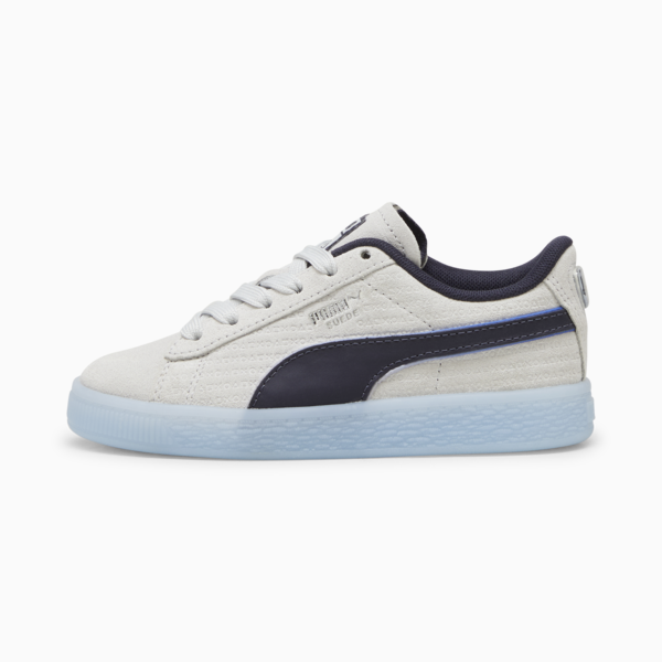 PUMA x PLAYSTATION Suede Kids' Sneakers, Glacial Gray-New Navy, large-ZAF