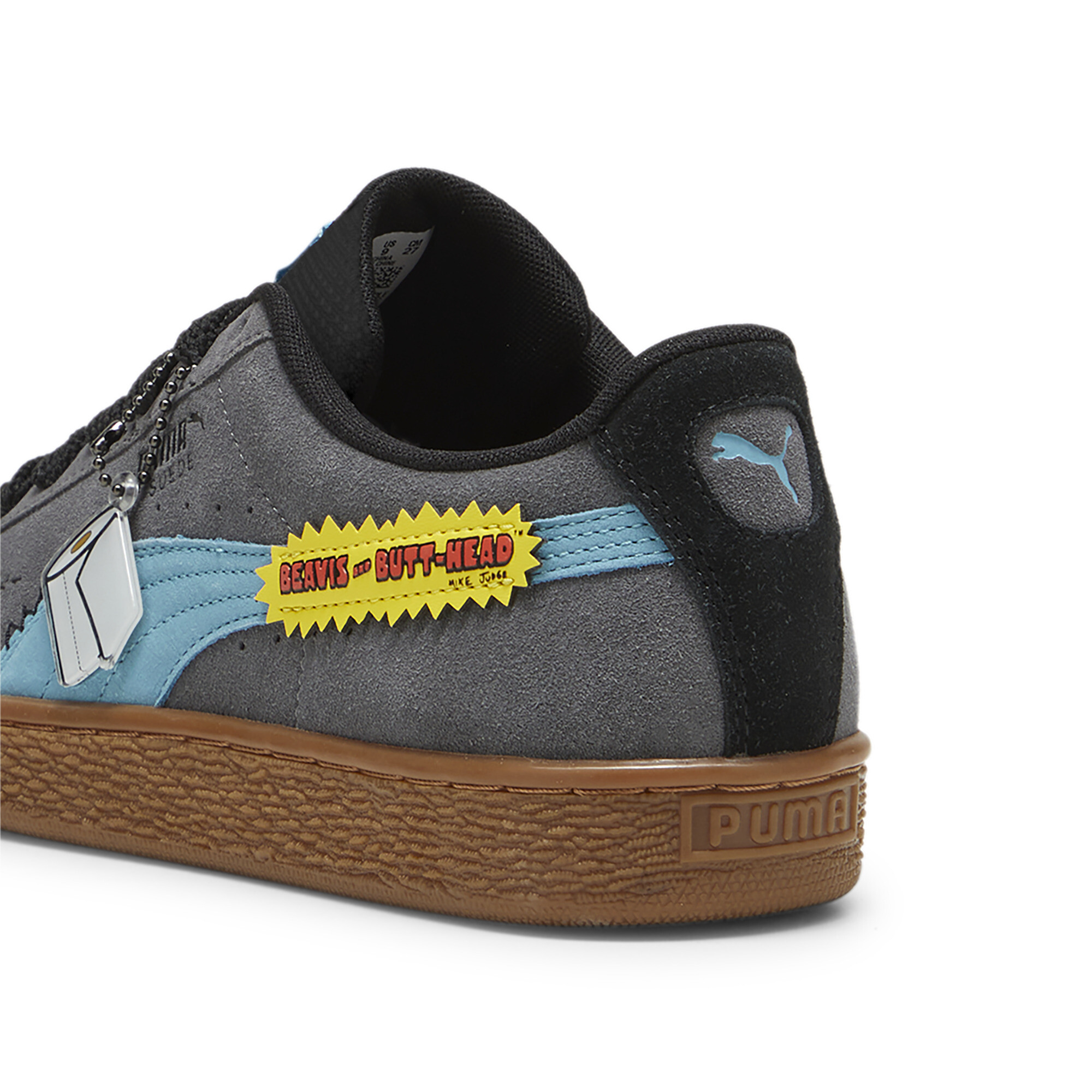 Kids' PUMA X BEAVIS AND BUTTHEAD Suede Sneakers In Gray, Size EU 44