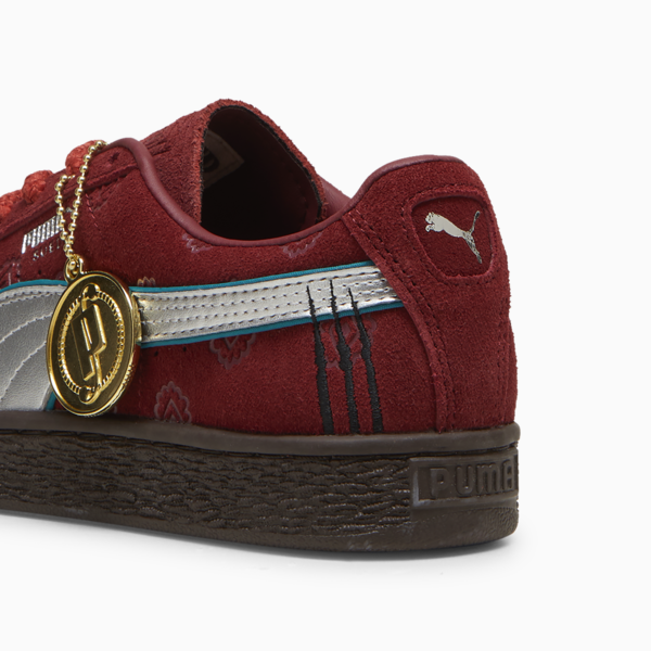 PUMA x ONE PIECE Suede Red-Haired Shanks Sneakers Youth, Team Regal Red-PUMA Silver, large-ZAF