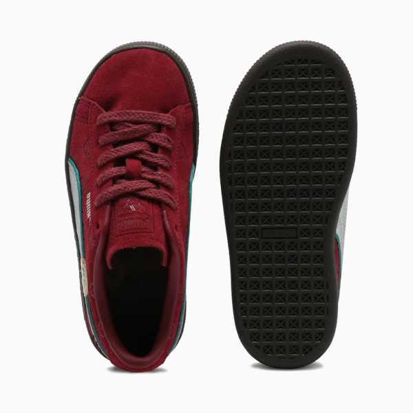 PUMA x ONE PIECE Suede Red-Haired Shanks Sneakers Kids, Team Regal Red-PUMA Silver, large-ZAF